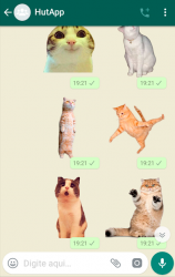 Captura 6 Stickers de Gato para WhatsApp android
