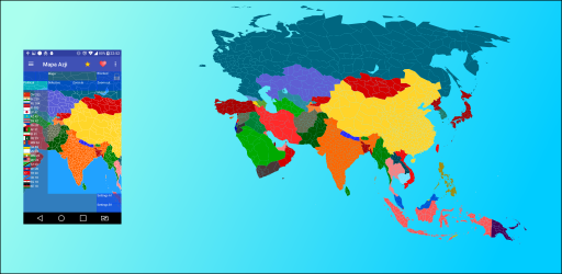 Captura de Pantalla 2 Mapa Azji android