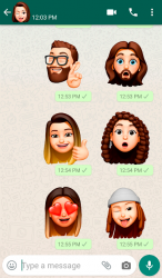 Screenshot 2 Memoji Apple Stickers for Android WhatsApp android