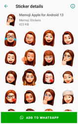 Capture 5 Memoji Apple Stickers for Android WhatsApp android