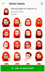 Screenshot 8 Memoji Apple Stickers for Android WhatsApp android