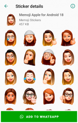 Capture 4 Memoji Apple Stickers for Android WhatsApp android