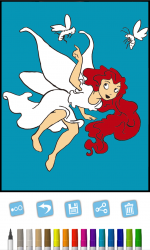 Captura de Pantalla 4 Paint fairies. Girls’ game for coloring windows