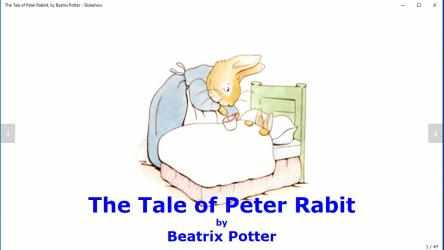 Screenshot 1 The Tale of Peter Rabbit, by Beatrix Potter - Slideshow windows
