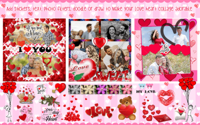 Captura 14 Collages de Amor para Fotos android