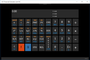 Captura 1 12C Financial Calculator (win10) windows
