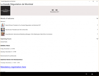 Screenshot 3 Grande Dégustation de Montréal windows