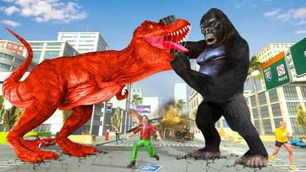Captura 3 Gorila Ciudad Rampage: Juego de ataque de animales android
