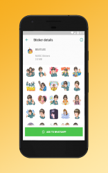 Captura de Pantalla 6 🎤 Stickers de Músicos y Cantantes para Whatsapp android