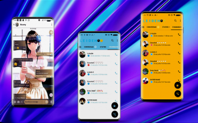 Screenshot 3 WA MOD Tema Biru - GB Version android