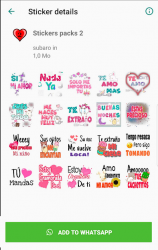 Captura 6 Stickers Romanticos para WhatsApp android