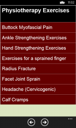 Screenshot 2 Physiotherapic exercises to Stay Fit - Simple Tips windows