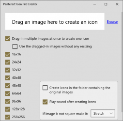 Screenshot 2 Penteract Icon File Creator windows