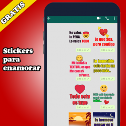 Captura de Pantalla 3 Stickers de Amor Piropos Frases Meme WAStickerApps android