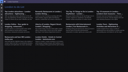 Screenshot 1 London Travel Info windows
