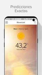 Captura de Pantalla 3 Previsión del tiempo, radar & widget - Morecast android