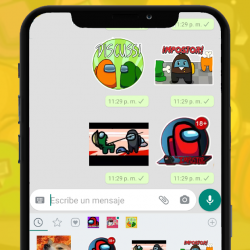 Captura de Pantalla 5 Stickers de Among Us WAStickerApps 2020 android