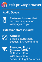 Captura de Pantalla 10 Epic Privacy Browser Ad Block, Almacén, VPN android