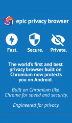 Screenshot 2 Epic Privacy Browser Ad Block, Almacén, VPN android