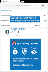 Screenshot 8 Epic Privacy Browser Ad Block, Almacén, VPN android