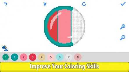 Capture 6 Beauty Makeup Color by Number - Pixel Art Coloring windows