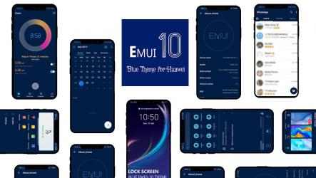 Screenshot 11 Blue Emui 10 Theme for Huawei android