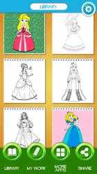 Capture 5 Princesas para Colorear para niños windows