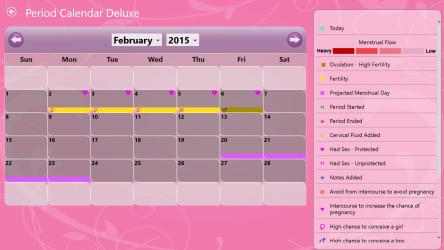 Image 3 Period Calendar Deluxe windows