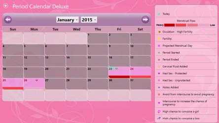 Screenshot 2 Period Calendar Deluxe windows