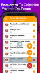 Screenshot 4 Tonos De Llamada Gratis Vallenatos android