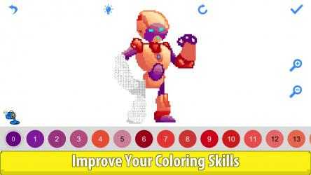 Screenshot 4 Robots Color by Number: Pixel Art,Draw Pixel Paint windows