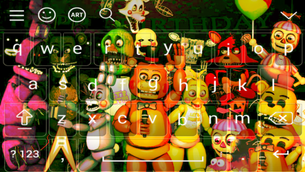 Captura de Pantalla 4 Freddy's keyboard android