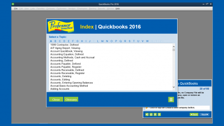 Captura 5 Professor Teaches QuickBooks 2016 windows