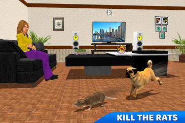 Captura de Pantalla 8 Virtual Family Pet Dog Home Adventure Simulator android