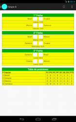 Screenshot 8 Fixture Mundial Brasil 2014 android