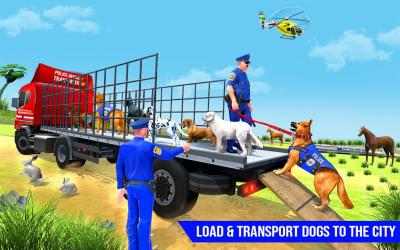 Captura de Pantalla 11 City Dog Transport Truck games android