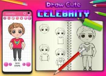 Captura de Pantalla 10 Learn to Draw Cute Chibi Celebrities android