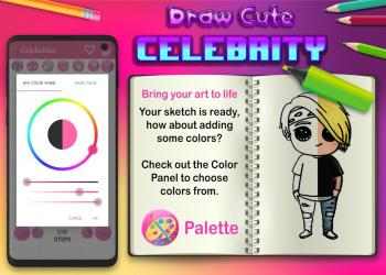 Screenshot 6 Learn to Draw Cute Chibi Celebrities android