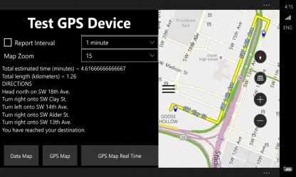 Capture 6 Test GPS Device windows