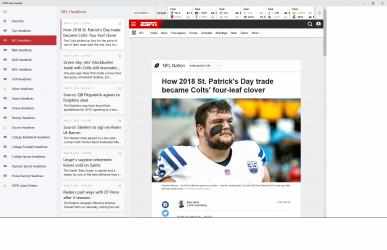 Captura de Pantalla 3 ESPN News Reader windows