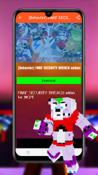 Captura de Pantalla 8 FNaF Addon Breach for MCPE android