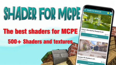 Capture 10 Shaders Texture Packs for MCPE android