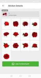 Captura 3 Roses Flowers Stickers for WAStickerApps android
