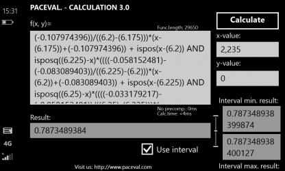 Screenshot 3 paceval calculation windows