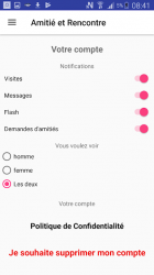 Screenshot 6 Rencontre Amitié : tchat gratuit android