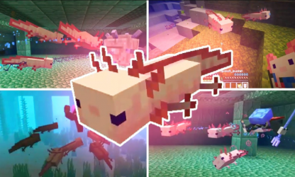 Captura 5 Mod Axolotls para Minecraft PE android