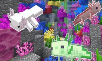 Capture 3 Mod Axolotls para Minecraft PE android