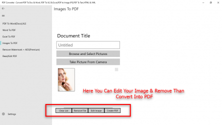 Imágen 10 PDF Converter : Convert PDF To Doc & Word ,PDF To XLS & Excel,PDF to Image JPG,PDF To Text,HTML & XML windows