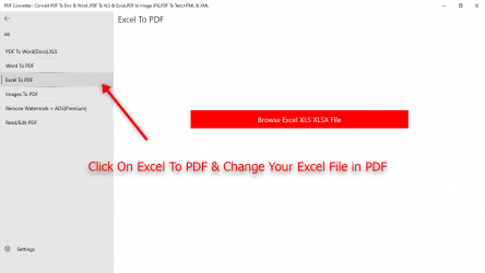 Image 7 PDF Converter : Convert PDF To Doc & Word ,PDF To XLS & Excel,PDF to Image JPG,PDF To Text,HTML & XML windows
