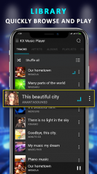 Screenshot 3 Reproductor de Música y EQ Volumen Bajo- KX Música android